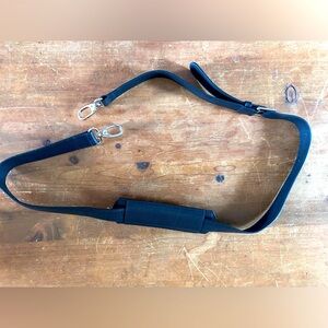 Black leather shoulder strap for messenger or crossbody. NWOT